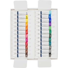 Aquarellfarbe Tube a 9 ml - 24er Kartonetui