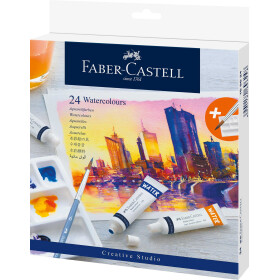 Aquarellfarbe Tube a 9 ml - 24er Kartonetui