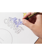 Fasermaler 1200 Glitzer Pastell - 4er Set sortiert