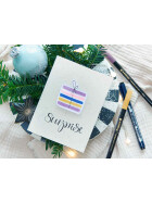 Fasermaler mit Pinselspitze 1340 - 10er Set Glitzerstifte