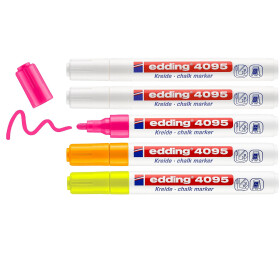 Kreidemarker 4095 Rundspitze 2-3 mm - 5er Set farbig...