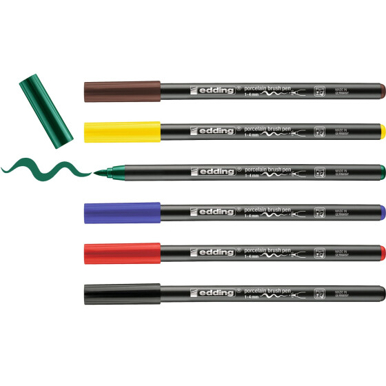 Porzellan-Pinselstift 4200 1 - 4 mm - 6er Set Family-Farben sortiert