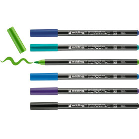 Porzellan-Pinselstift 4200 1 - 4 mm - 6er Set Kalte...