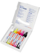 Acrylmarker 5000/5S breit, Keilspitze 5-10 mm - 5er Etui Kombination "neon"