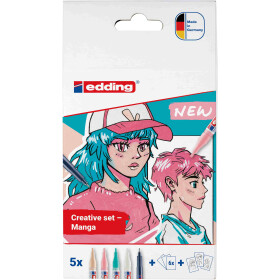 Acrylmarker 5300 fein Rundspitze 1-2 mm - 5er Set Manga...