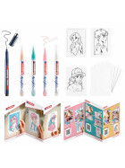 Acrylmarker 5300 fein Rundspitze 1-2 mm - 5er Set Manga mit E1800