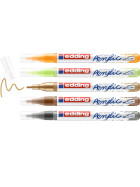 Acrylmarker 5300 fein Rundspitze 1-2 mm- 5er Set Naturfarben