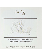 Künstler Aquarellblock 28 x 28 cm - 10 Blatt, 400g/qm, 100% Bamwolle - matt