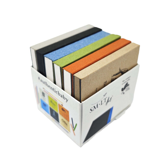 6er Box Authentic Baby Skizzenblöcke 9x9 cm