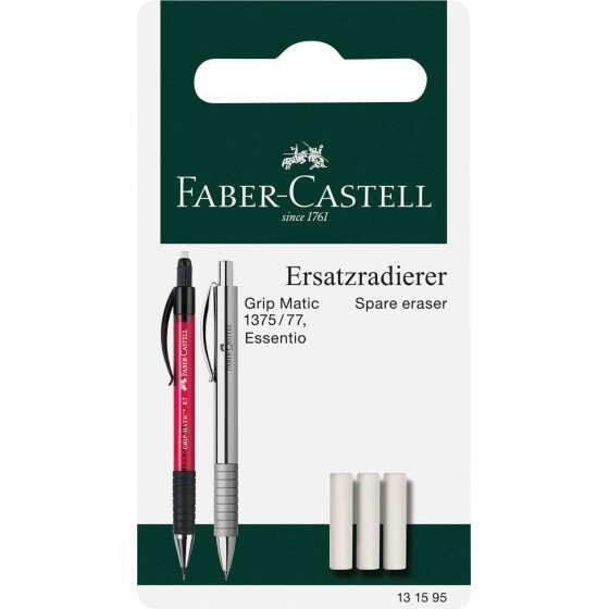 Ersatzradierer für Druckbleistift GRIP MATIC - 3er Blisterkarte
