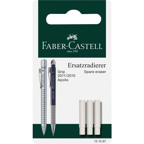 Ersatzradierer für Druckbleistift GRIP2011 - 3er Blisterkarte