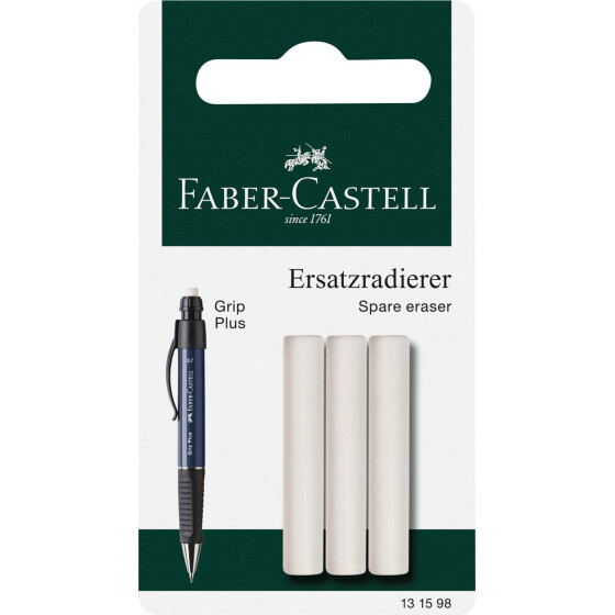 Ersatzradierer für Druckbleistift GRIP-PLUS 1307 - 3er Blisterkarte