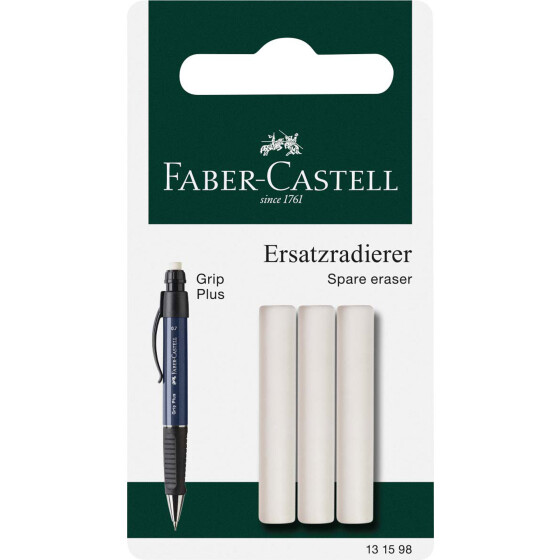 Ersatzradierer für Druckbleistift GRIP-PLUS 1307 - 3er Blisterkarte