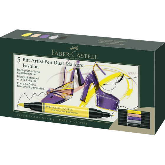 Dualmarker PITT® Artist Pen - 5er Etui Fashion