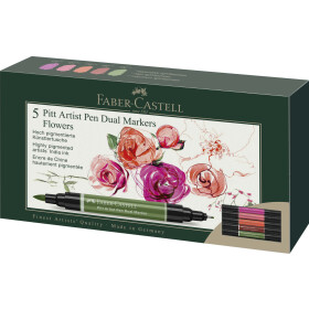 Dualmarker PITT® Artist Pen - 5er Etui Flowers