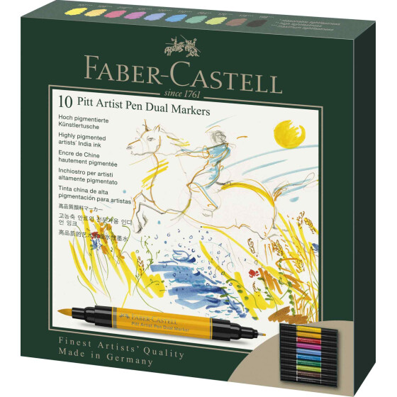 Dualmarker PITT® Artist Pen - 10er Etui sortiert