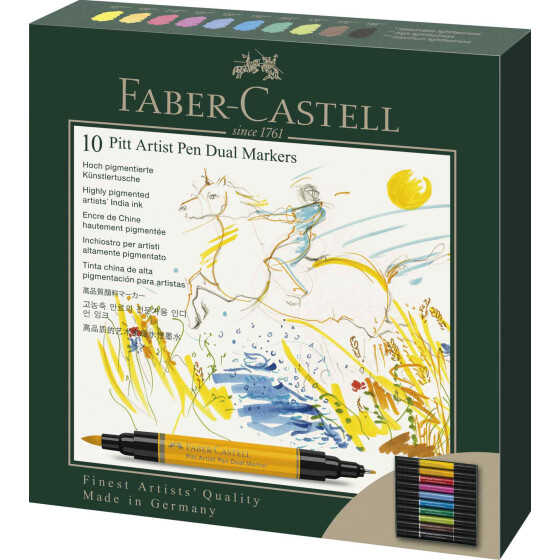 Dualmarker PITT® Artist Pen - 10er Etui sortiert