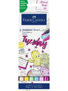 Sketch Marker Goldfaber - 6er Etui Kawaii
