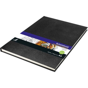 Skizzenbuch Hardcover A4 - 140 Seiten, 120 g/qm - schwarz