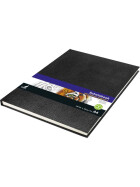 Skizzenbuch Hardcover A4 - 140 Seiten, 120 g/qm - schwarz