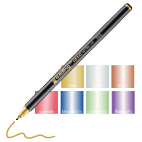 Fasermaler 1200 Metallic 1-3,0 mm - 6 Farben