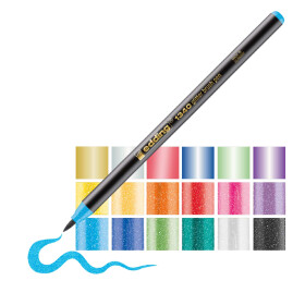 Fasermaler mit Pinselspitze 1340 glitzernd - metallic -...
