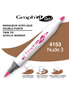 Acrylmarker GRAPHIT GO 2 Spitzen, Farbe 4153 - NUDE 3