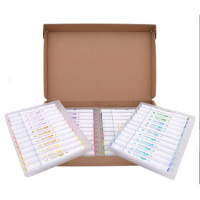 Acrylmarker GRAPHIT GO 2 Spitzen, 48er Set Mystery Coloring
