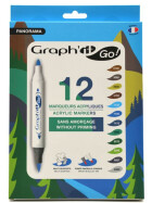 Acrylmarker GRAPHIT GO 2 Spitzen 12er Set - LANDSCAPE