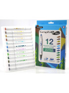 Acrylmarker GRAPHIT GO 2 Spitzen 12er Set - LANDSCAPE