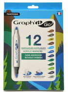 Acrylmarker GRAPHIT GO 2 Spitzen 12er Set - LANDSCAPE