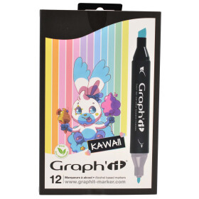 Layoutmarker GRAPHIT 12er Set - Kawaii