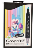 Layoutmarker GRAPHIT 12er Set - Kawaii