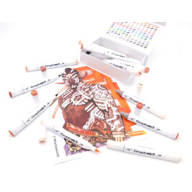 Layoutmarker GRAPHIT Sketch Brush & extra fine 12er Set - People
