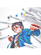 Layoutmarker Brush & extra fine GRAPHIT 12er Set - Manga Shojo
