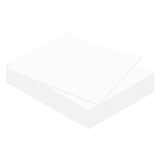 Schaumstoffplatte 5 mm - 50x70 mm, weiß  - 15er Pack