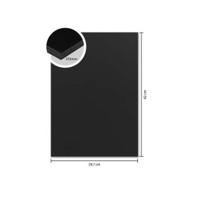 Schaumstoffplatte 10 mm - A3, schwarz - 5er Pack