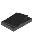 Schaumstoffplatte 10 mm - A3, schwarz - 5er Pack