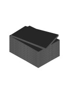Schaumstoffplatte 10 mm - A4 , schwarz - 10er Pack
