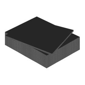 Schaumstoffplatte 10 mm - 50x70cm schwarz - 10er Pack