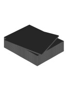 Schaumstoffplatte 10 mm - 50x70cm schwarz - 10er Pack