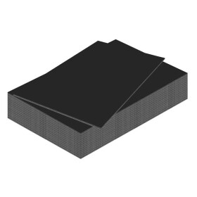 Schaumstoffplatte 3 mm - A3, schwarz  - 15er Pack