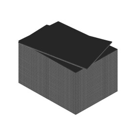 Schaumstoffplatte 3 mm - A4, schwarz  - 30er Pack