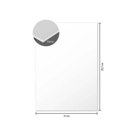 Schaumstoffplatte 5 mm - A4 weiß - 20er Pack