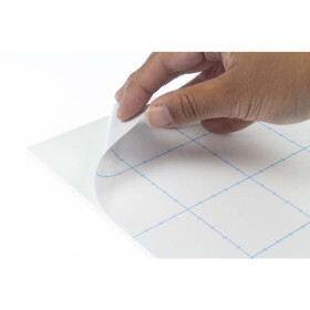 Schaumstoffplatte 5 mm - 50x70 mm, weiß selbstklebend   - 15er Pack