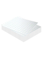 Schaumstoffplatte 5 mm - 50x70 mm, weiß selbstklebend   - 15er Pack