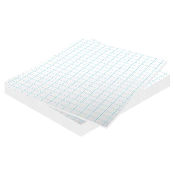 Schaumstoffplatte 5 mm - 70x100 mm, weiß  selbstklebend - 10er Pack