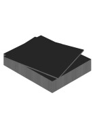 Schaumstoffplatte 5 mm - 50x70 mm, schwarz  - 15er Pack