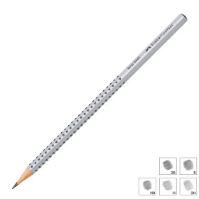 Bleistift GRIP 2001 silbergrau - 5 Härtegrade