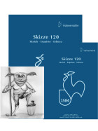 Skizzenblock 120 g/qm, 50 Blatt - 5 Formate